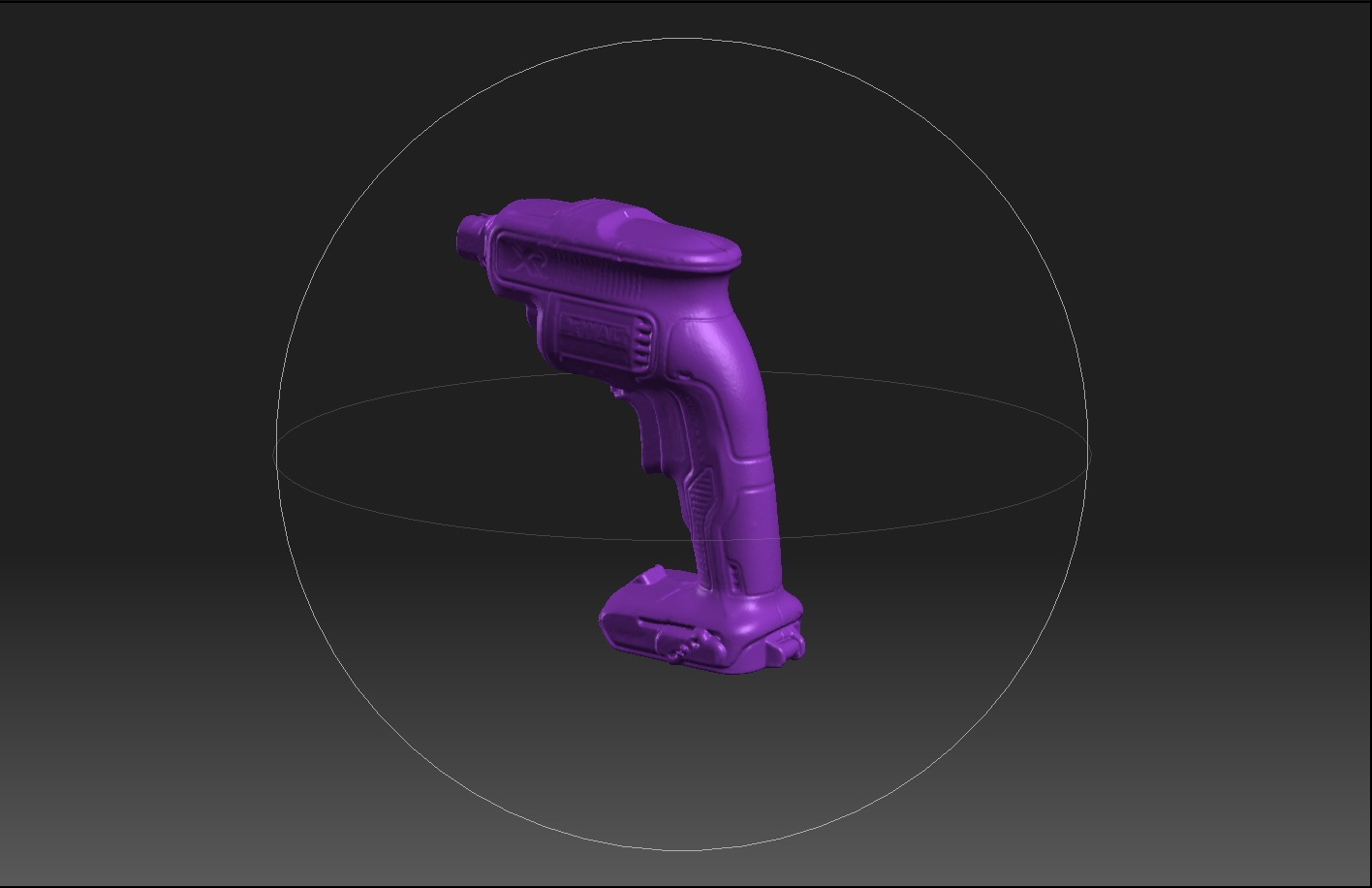 3D scan of a power tool for reverse engineering