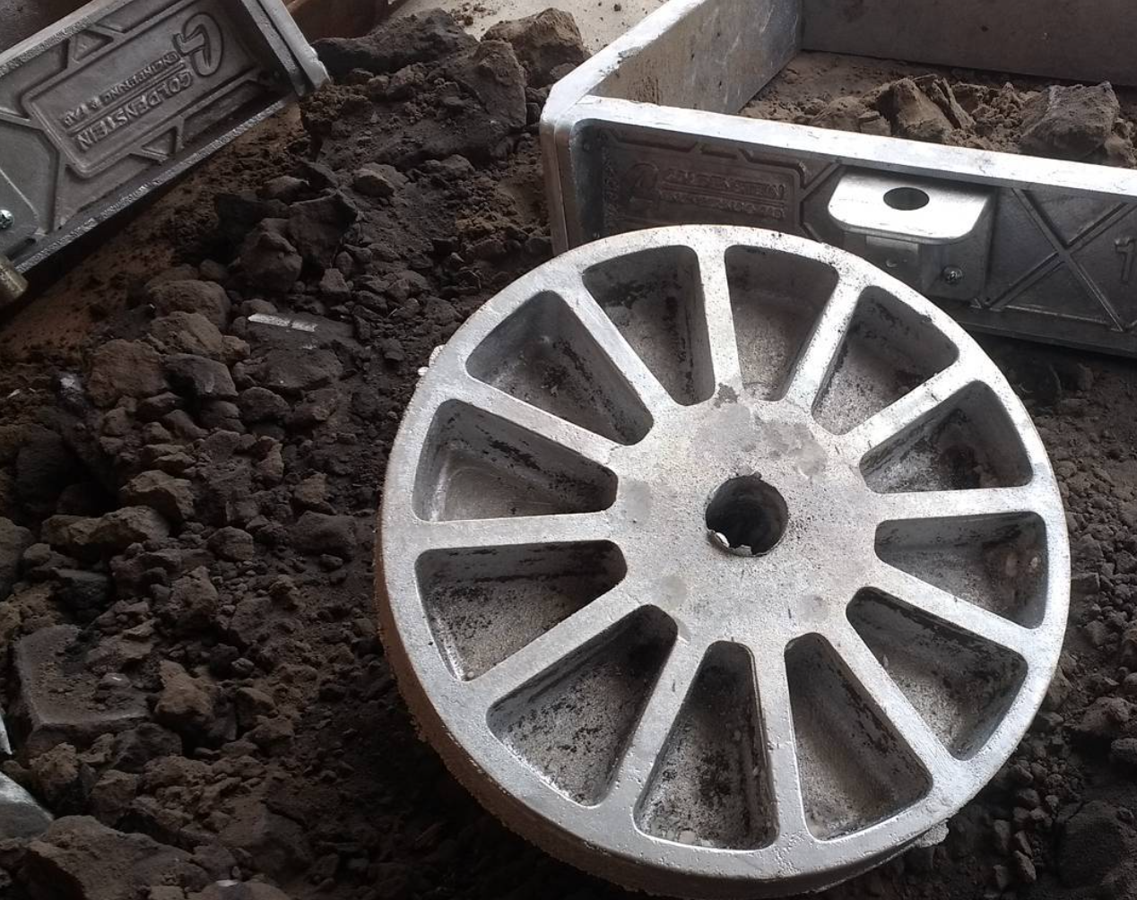 Prototype cast engine dynamometer water brake rotor